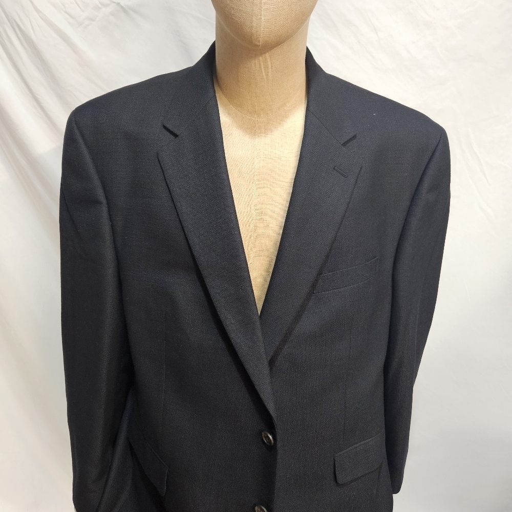 LRL Ralph Lauren Sport Coat Mens 50r Blazer Classic Gray Check Modern